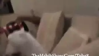 xxx scene: submissive hijabi in group action