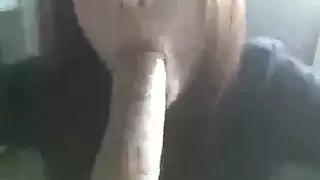 شقراء جميلة يعطي الرأس ويصعب مملوءة