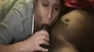 milking a huge dark hard cock with my mouth