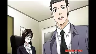 أنيمي إكس إكس إكس: فحش مكتبي مع مدير يحرث موظفته الصغيرة