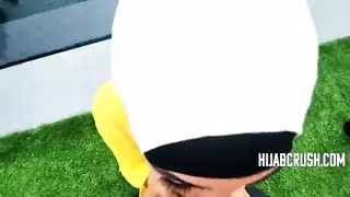 في الحجاب طعم الديك لأول مرة
